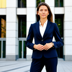 남아프리카 공화국 신용카드 사용 가능 여부 - Business Professional**

"A professional businesswoman in a tailored business suit, standing confide...